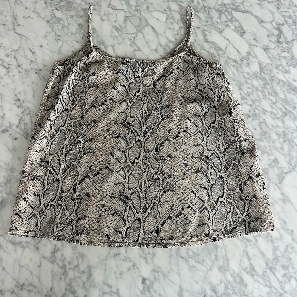 Equipment Black And White Snake/Python Print Slee… - image 7